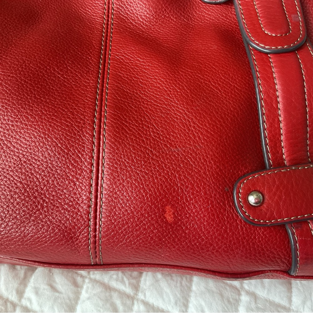 Tignanello red leather purse - Picture 5 of 12